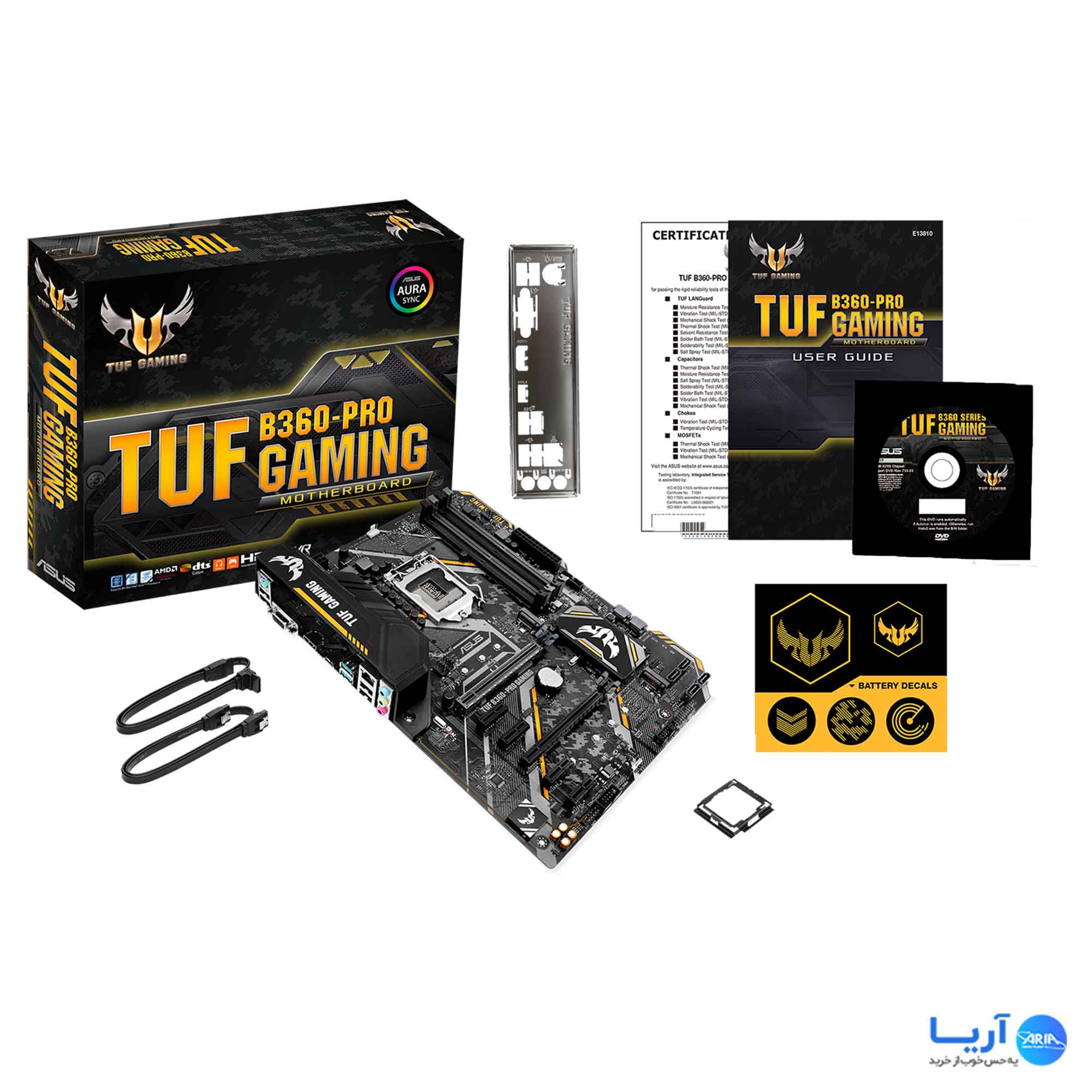 قیمت و خرید مادربرد گیمینگ ایسوس TUF B360-PRO GAMING | فروشگاه آریا